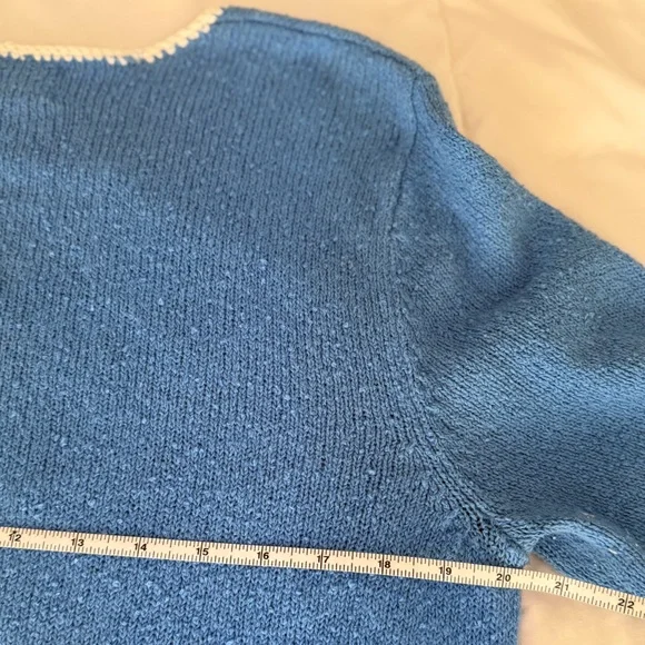 Blue Nautical Sweater with Lighthouse Design - Picture 6 of 7